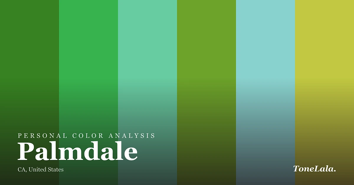 Personal color analysis in Palmdale — the Palmdale color palette by ToneLala