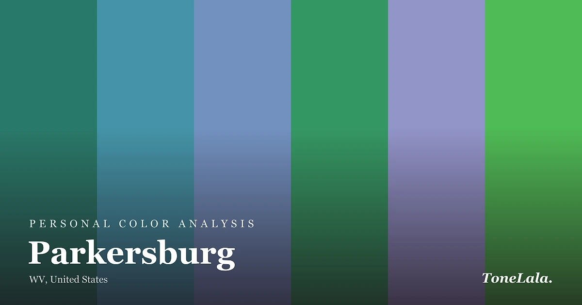 Personal color analysis in Parkersburg — the Parkersburg color palette by ToneLala