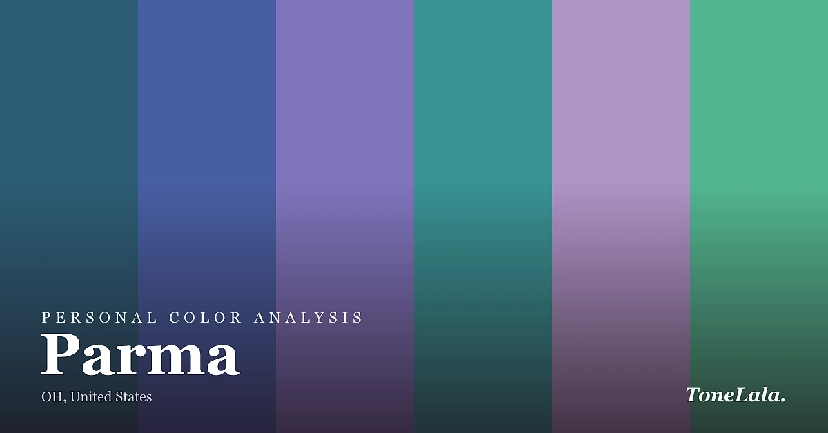 Personal color analysis in Parma — the Parma color palette by ToneLala