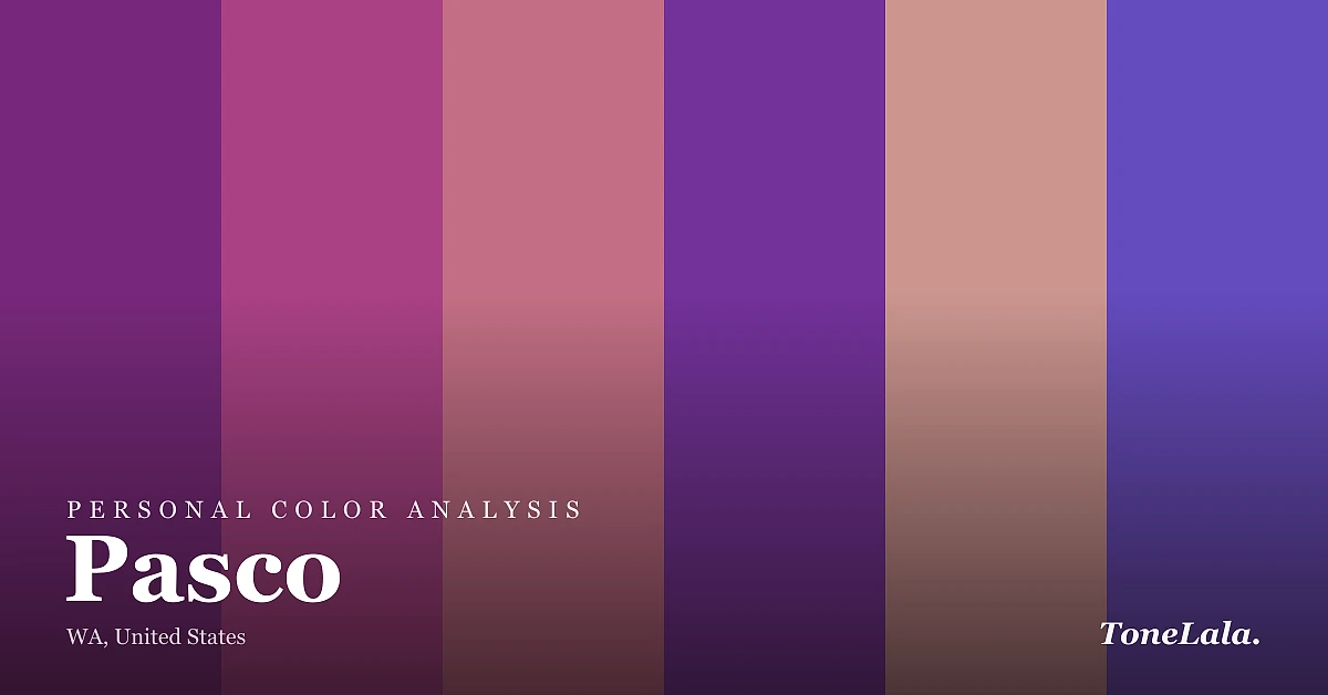Personal color analysis in Pasco — the Pasco color palette by ToneLala