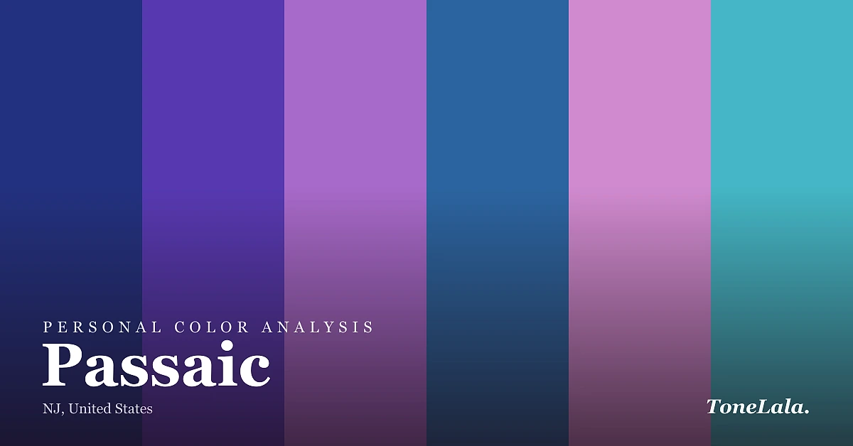 Personal color analysis in Passaic — the Passaic color palette by ToneLala