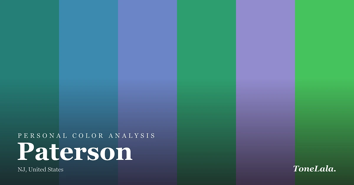 Personal color analysis in Paterson — the Paterson color palette by ToneLala