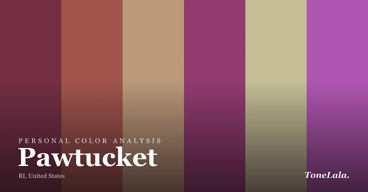 Personal color analysis in Pawtucket — the Pawtucket color palette by ToneLala