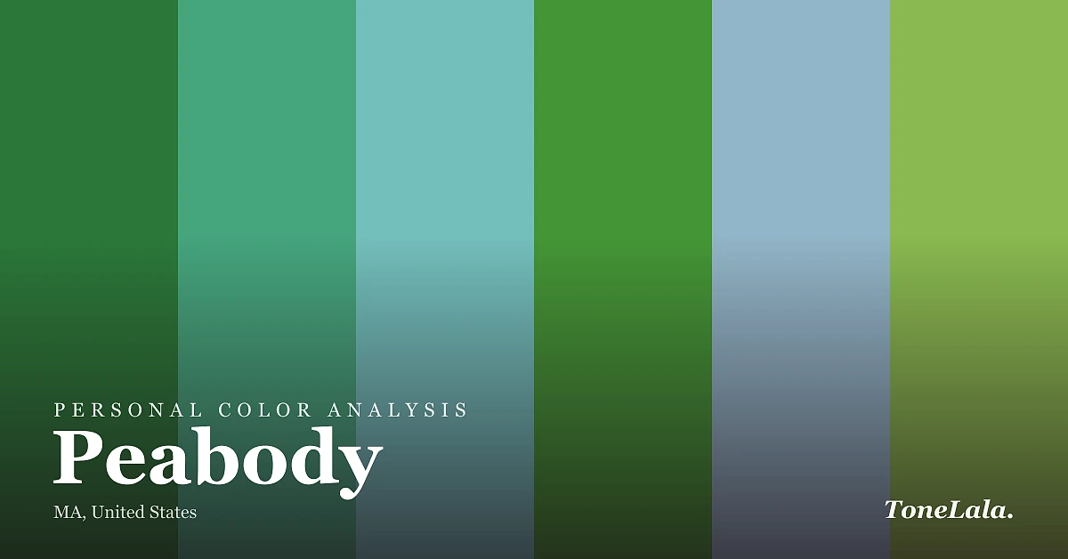 Personal color analysis in Peabody — the Peabody color palette by ToneLala