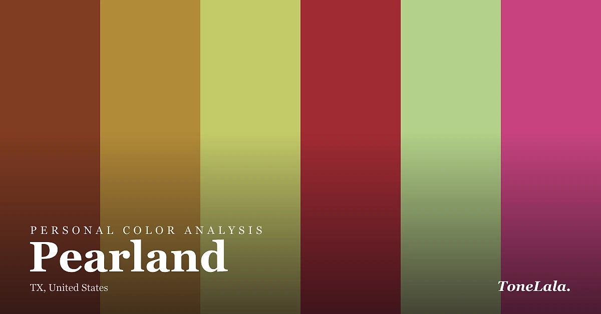 Personal color analysis in Pearland — the Pearland color palette by ToneLala