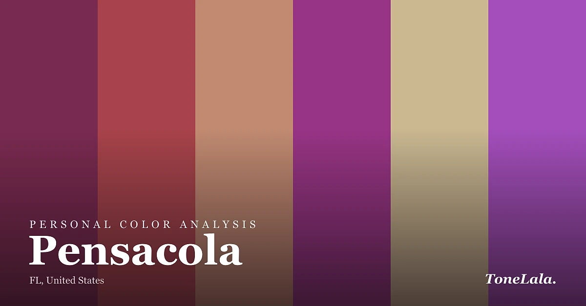 Personal color analysis in Pensacola — the Pensacola color palette by ToneLala