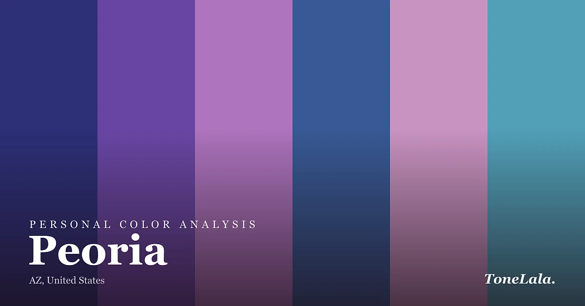 Personal color analysis in Peoria — the Peoria color palette by ToneLala