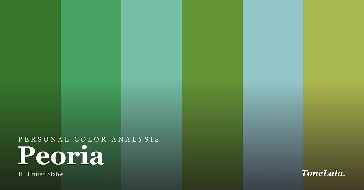 Personal color analysis in Peoria — the Peoria color palette by ToneLala
