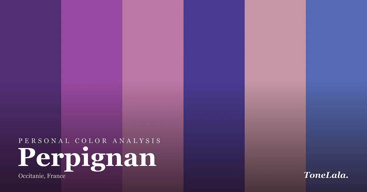 Personal color analysis in Perpignan — the Perpignan color palette by ToneLala