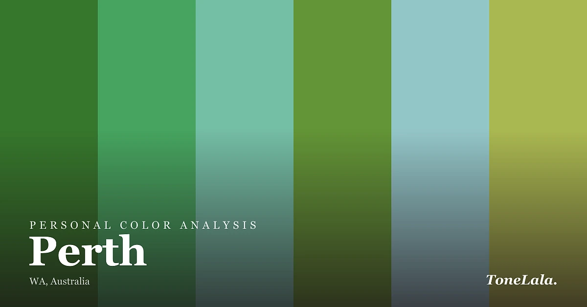 Personal color analysis in Perth — the Perth color palette by ToneLala