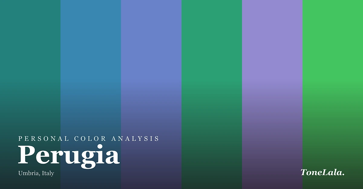 Personal color analysis in Perugia — the Perugia color palette by ToneLala