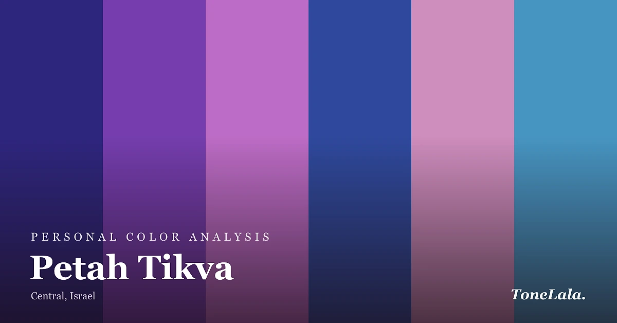 Personal color analysis in Petah Tikva — the Petah Tikva color palette by ToneLala