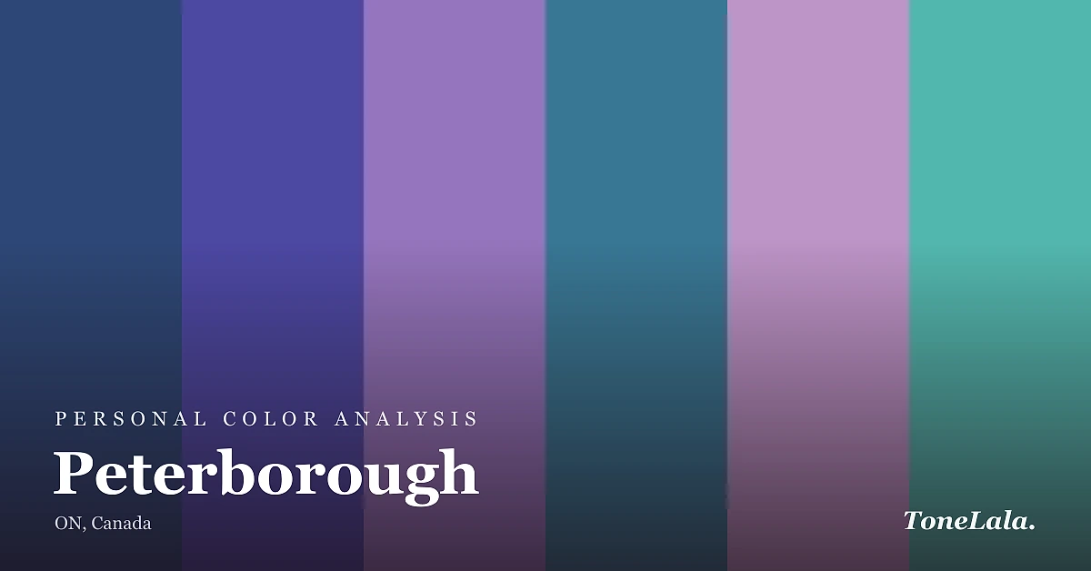 Personal color analysis in Peterborough — the Peterborough color palette by ToneLala
