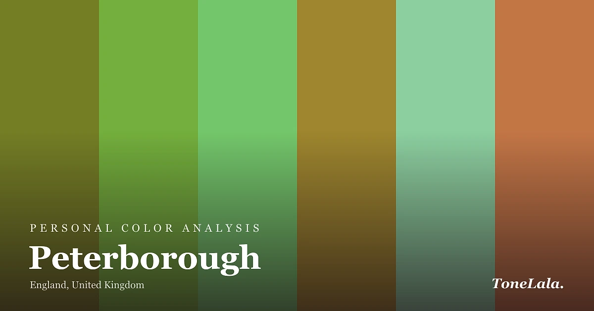 Personal color analysis in Peterborough — the Peterborough color palette by ToneLala
