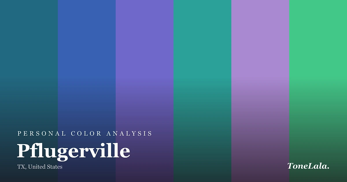 Personal color analysis in Pflugerville — the Pflugerville color palette by ToneLala