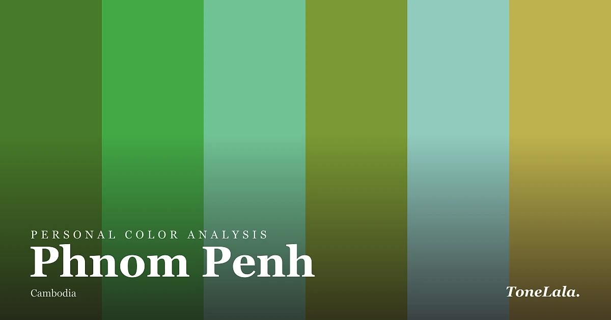 Personal color analysis in Phnom Penh — the Phnom Penh color palette by ToneLala