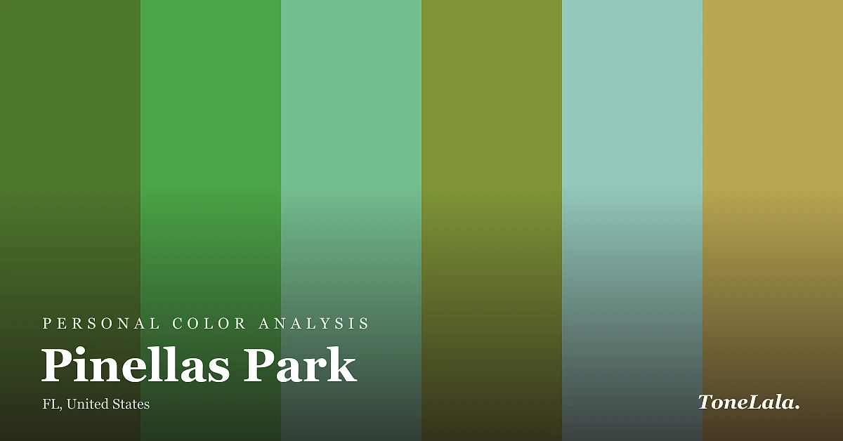 Personal color analysis in Pinellas Park — the Pinellas Park color palette by ToneLala