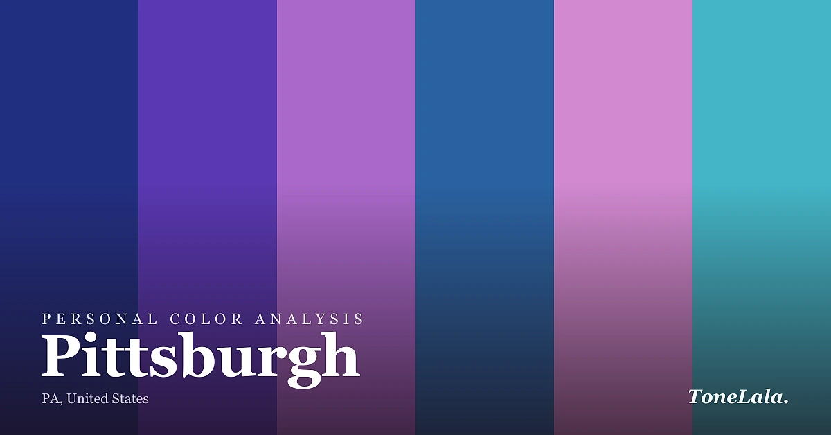 Personal color analysis in Pittsburgh — the Pittsburgh color palette by ToneLala