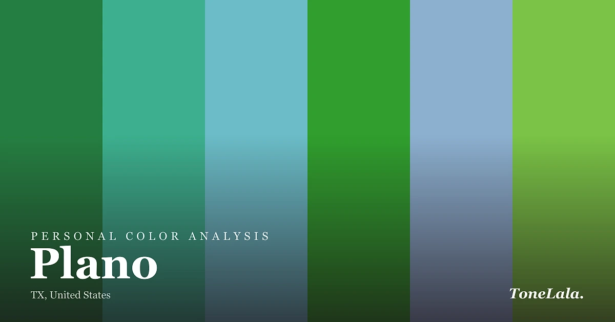Personal color analysis in Plano — the Plano color palette by ToneLala