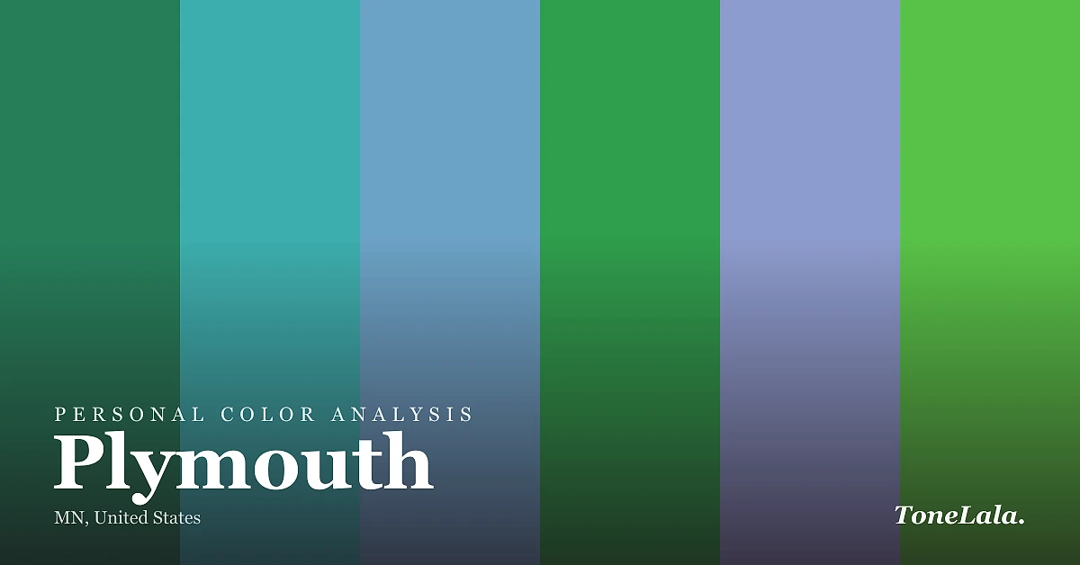 Personal color analysis in Plymouth — the Plymouth color palette by ToneLala