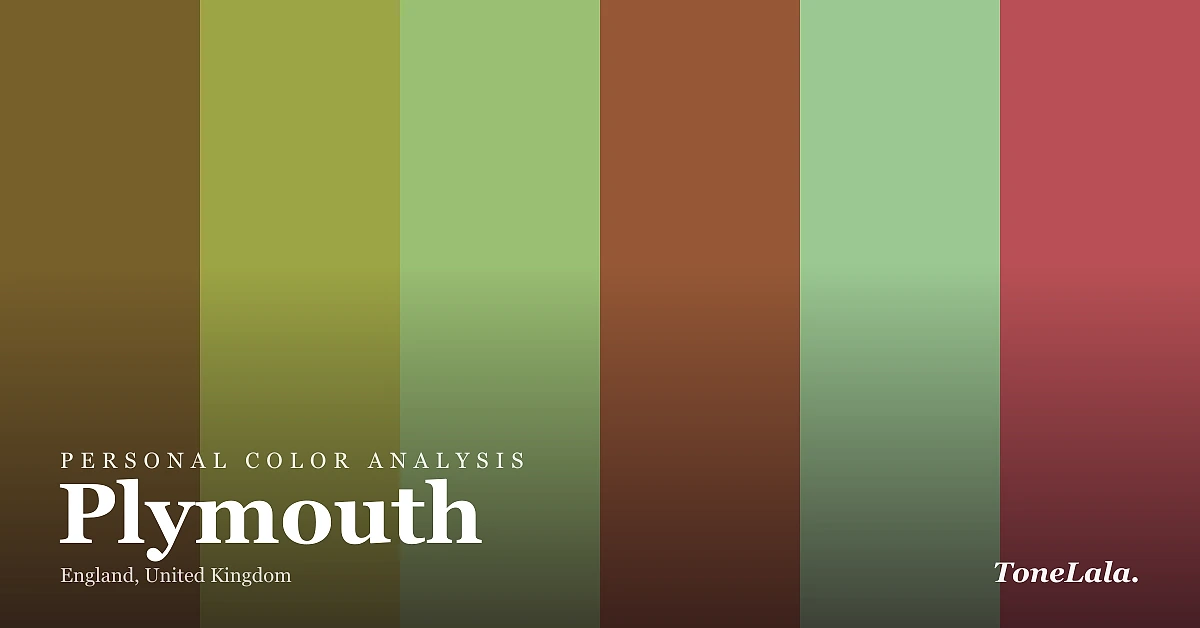 Personal color analysis in Plymouth — the Plymouth color palette by ToneLala