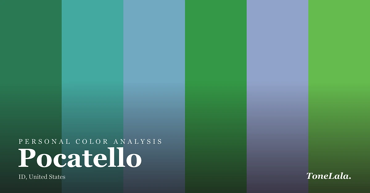 Personal color analysis in Pocatello — the Pocatello color palette by ToneLala