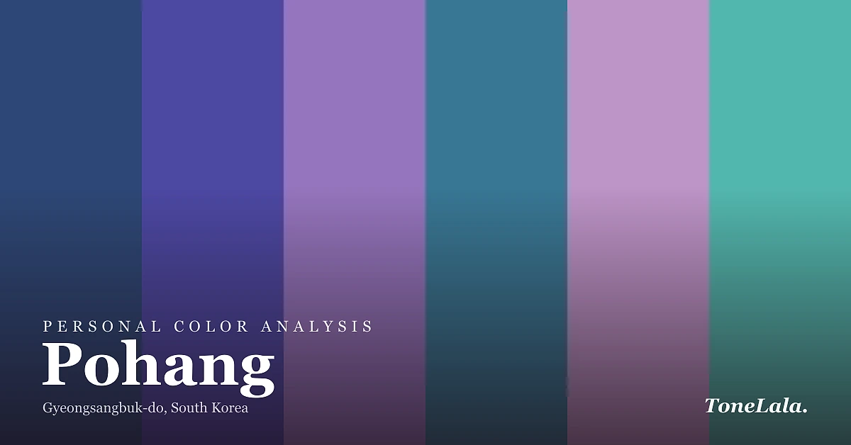 Personal color analysis in Pohang — the Pohang color palette by ToneLala