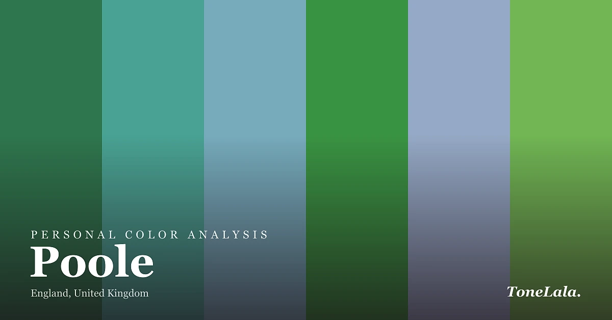 Personal color analysis in Poole — the Poole color palette by ToneLala