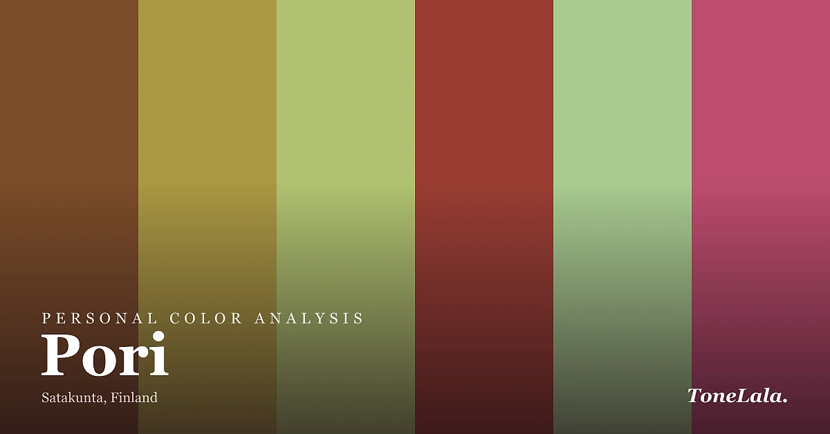 Personal color analysis in Pori — the Pori color palette by ToneLala