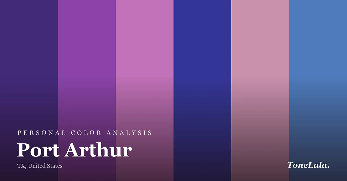 Personal color analysis in Port Arthur — the Port Arthur color palette by ToneLala