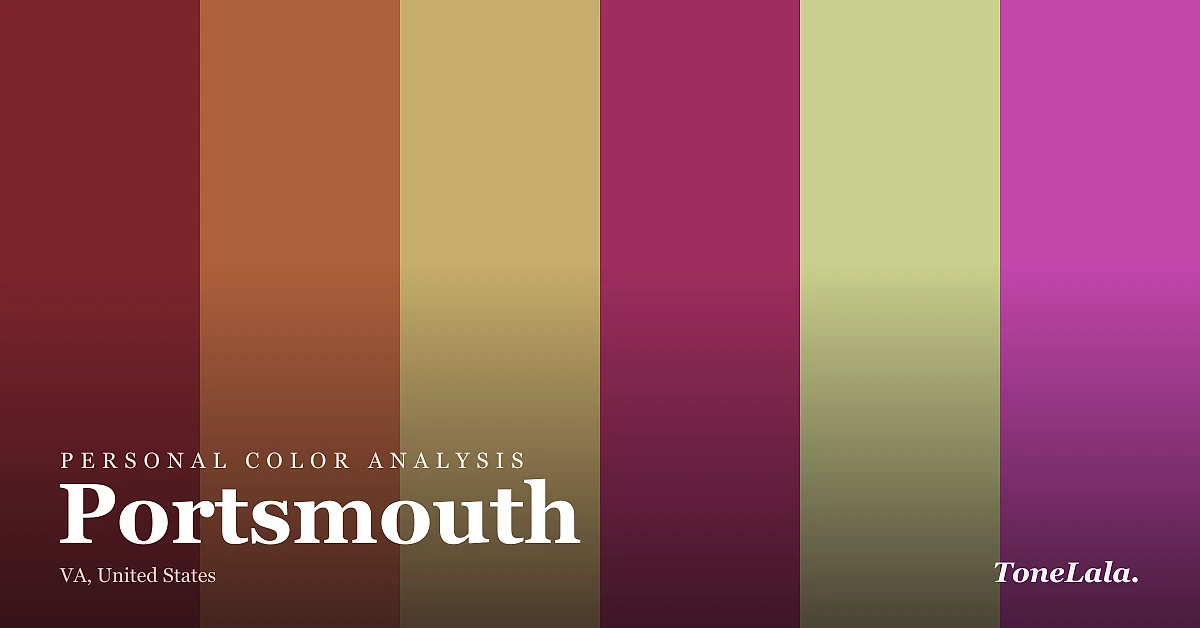 Personal color analysis in Portsmouth — the Portsmouth color palette by ToneLala