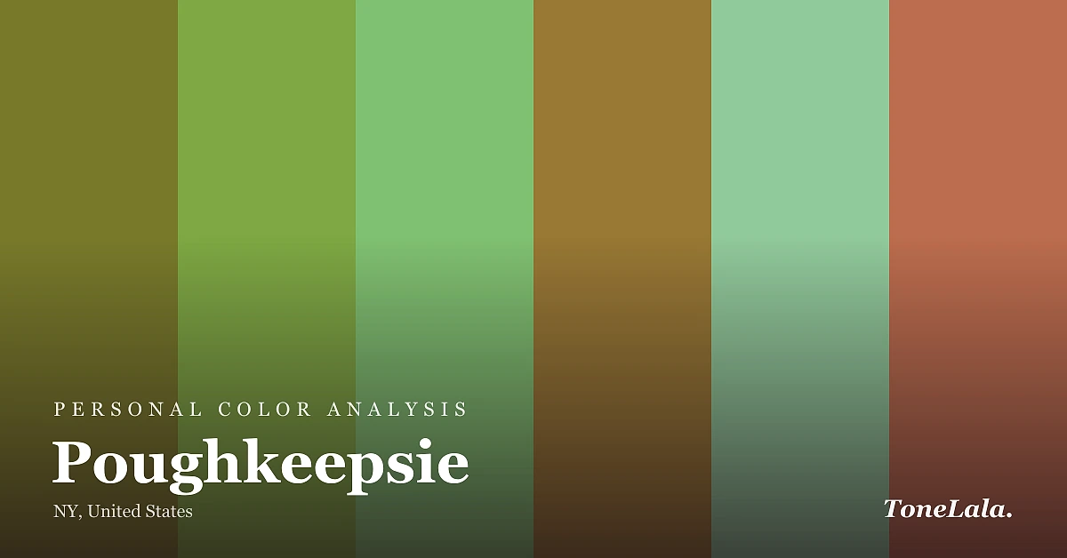 Personal color analysis in Poughkeepsie — the Poughkeepsie color palette by ToneLala