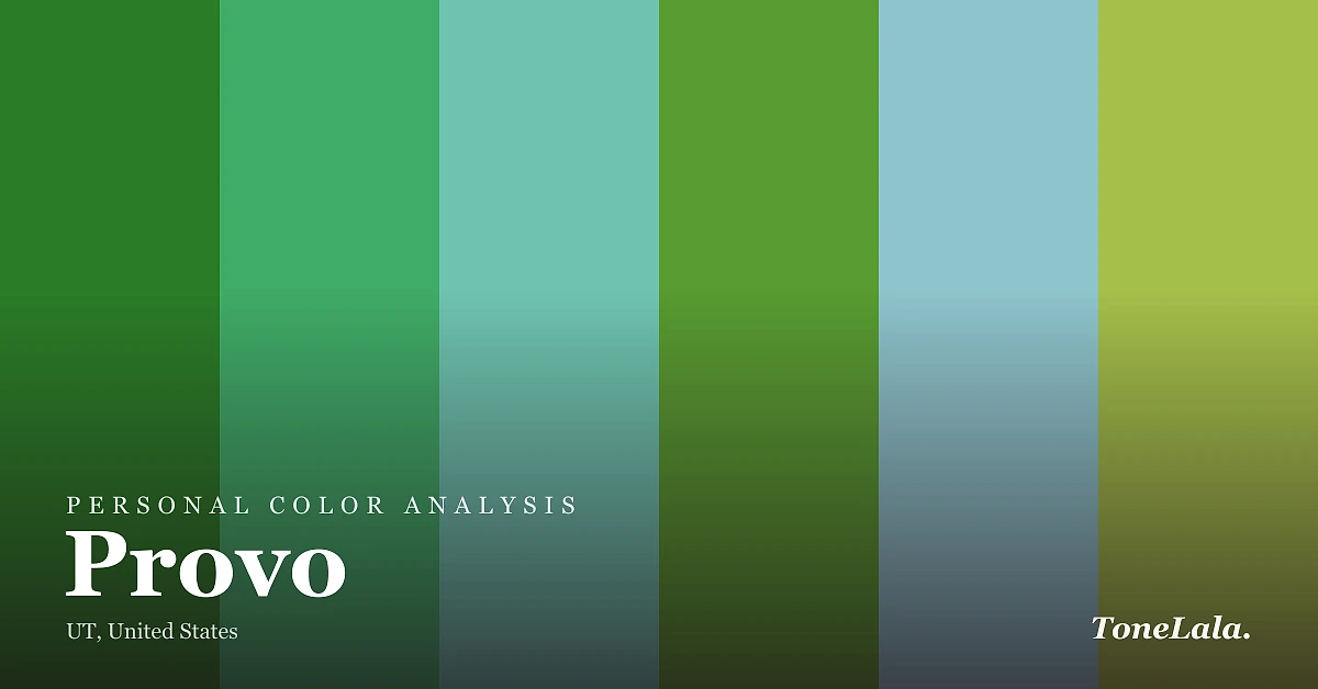 Personal color analysis in Provo — the Provo color palette by ToneLala