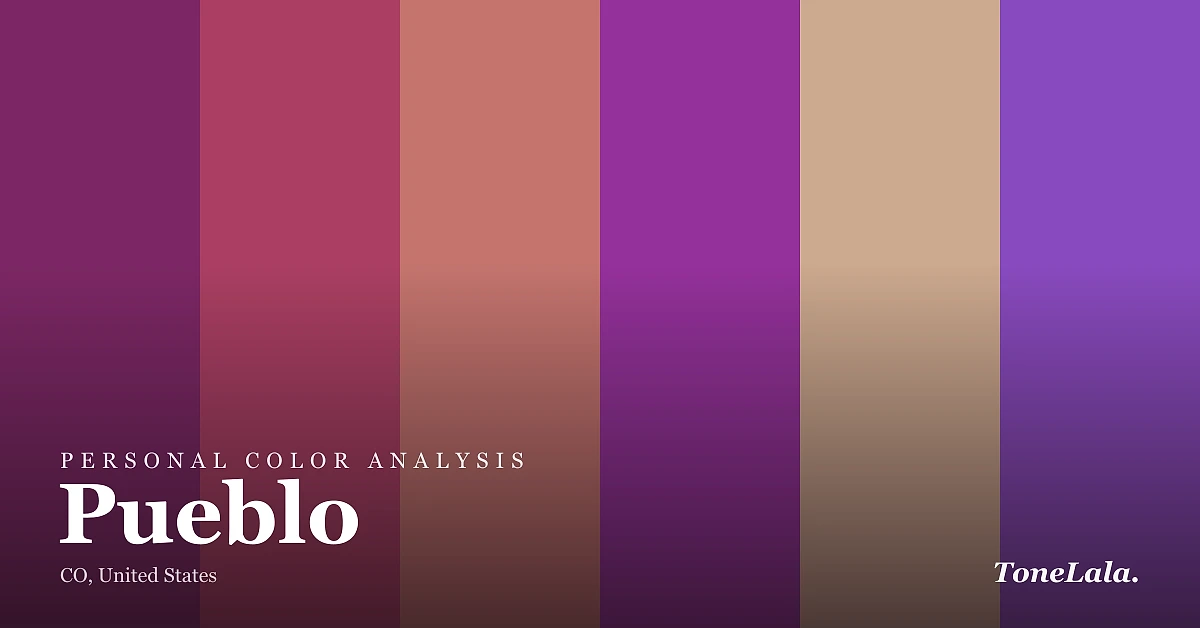 Personal color analysis in Pueblo — the Pueblo color palette by ToneLala