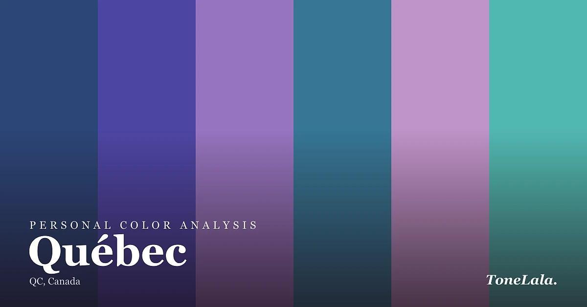 Personal color analysis in Québec — the Québec color palette by ToneLala