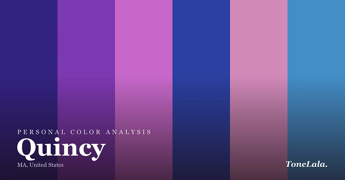 Personal color analysis in Quincy — the Quincy color palette by ToneLala