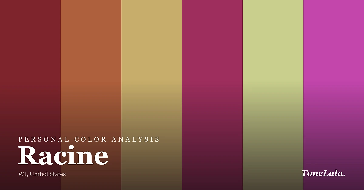 Personal color analysis in Racine — the Racine color palette by ToneLala