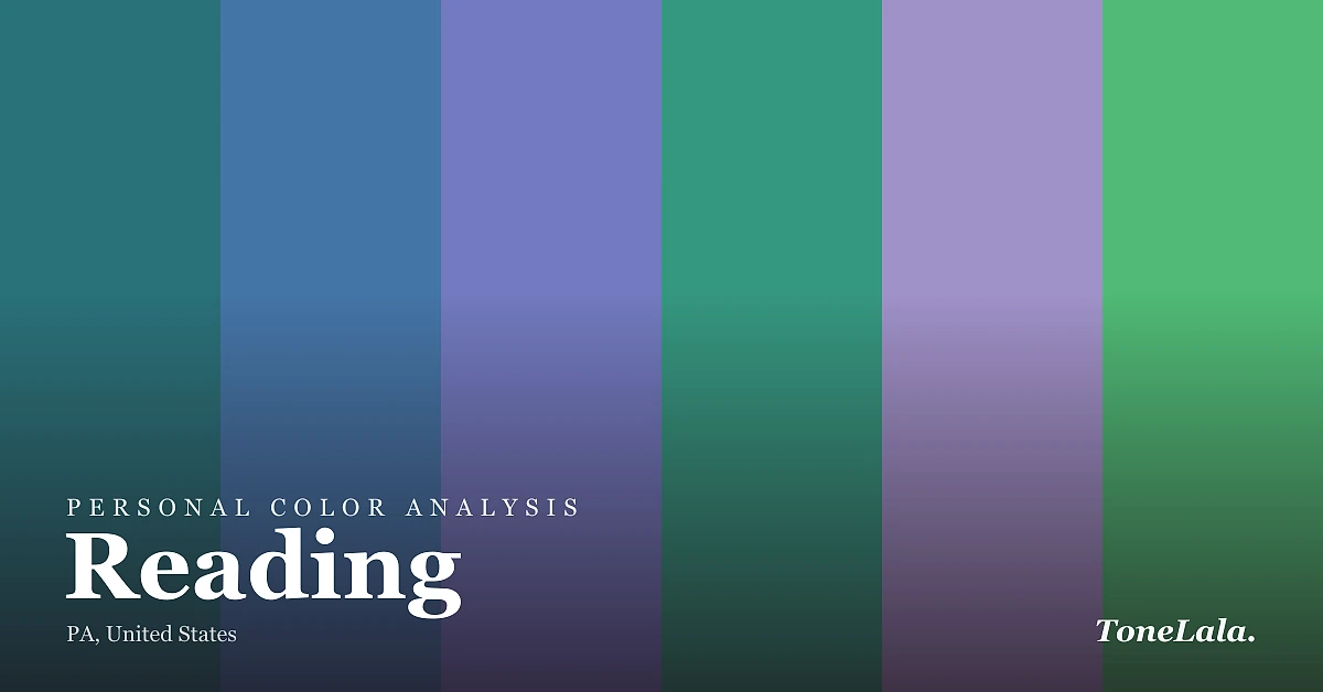 Personal color analysis in Reading — the Reading color palette by ToneLala
