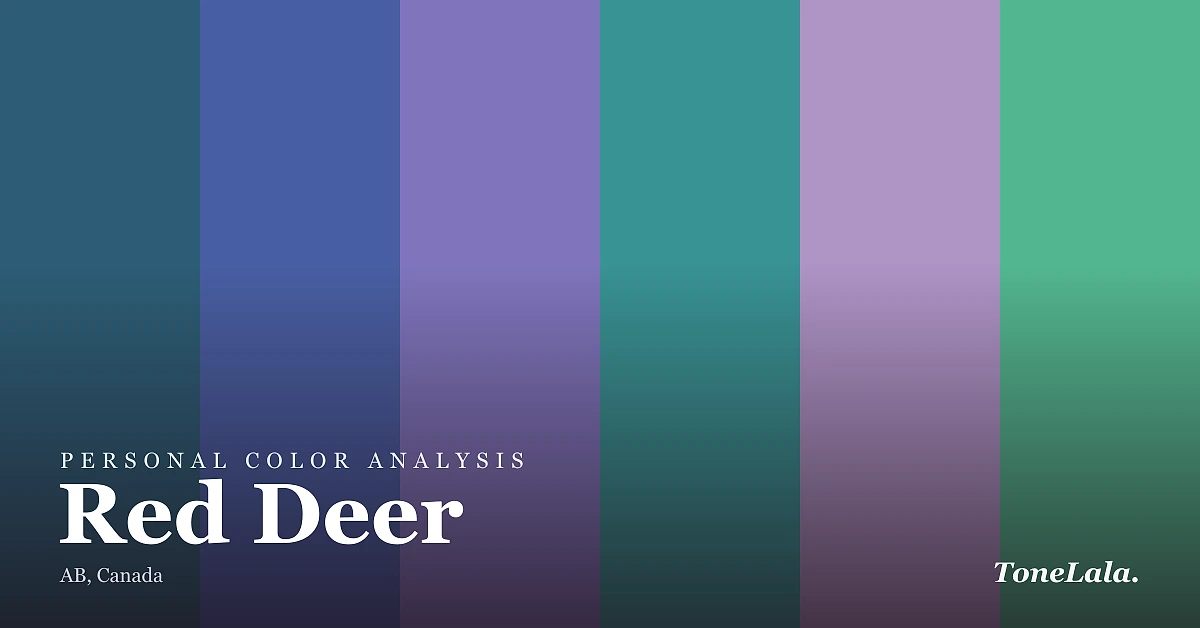 Personal color analysis in Red Deer — the Red Deer color palette by ToneLala