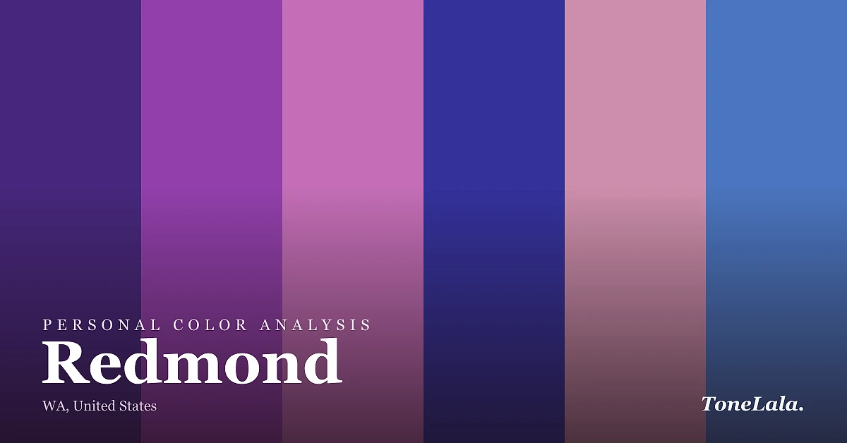 Personal color analysis in Redmond — the Redmond color palette by ToneLala