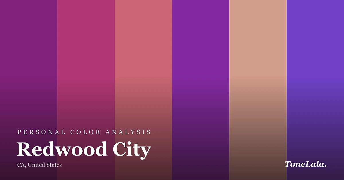 Personal color analysis in Redwood City — the Redwood City color palette by ToneLala