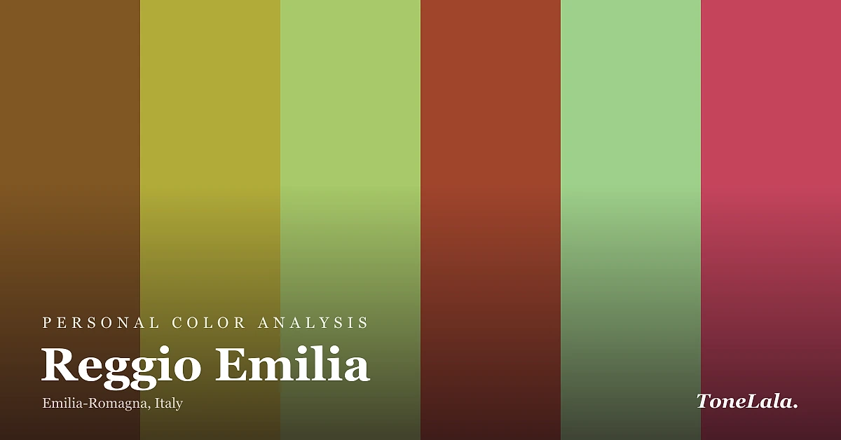 Personal color analysis in Reggio Emilia — the Reggio Emilia color palette by ToneLala