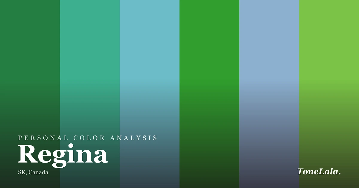Personal color analysis in Regina — the Regina color palette by ToneLala