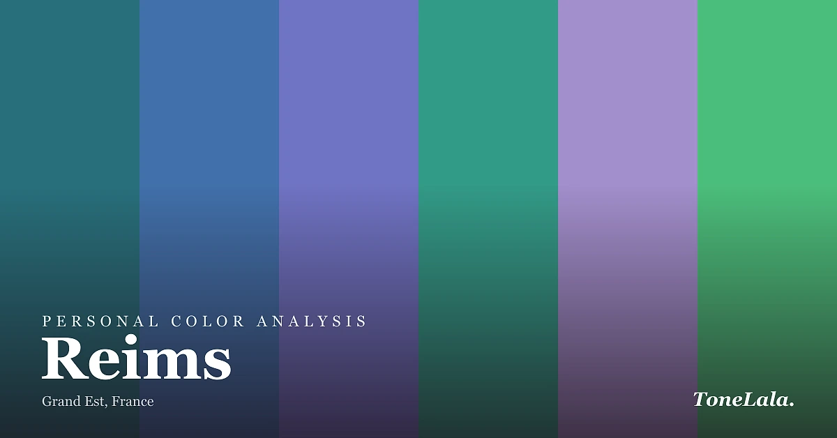 Personal color analysis in Reims — the Reims color palette by ToneLala