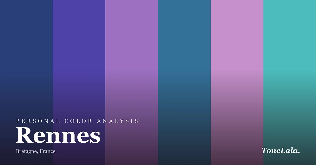Personal color analysis in Rennes — the Rennes color palette by ToneLala