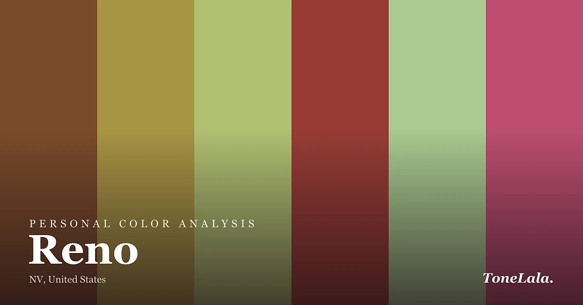 Personal color analysis in Reno — the Reno color palette by ToneLala