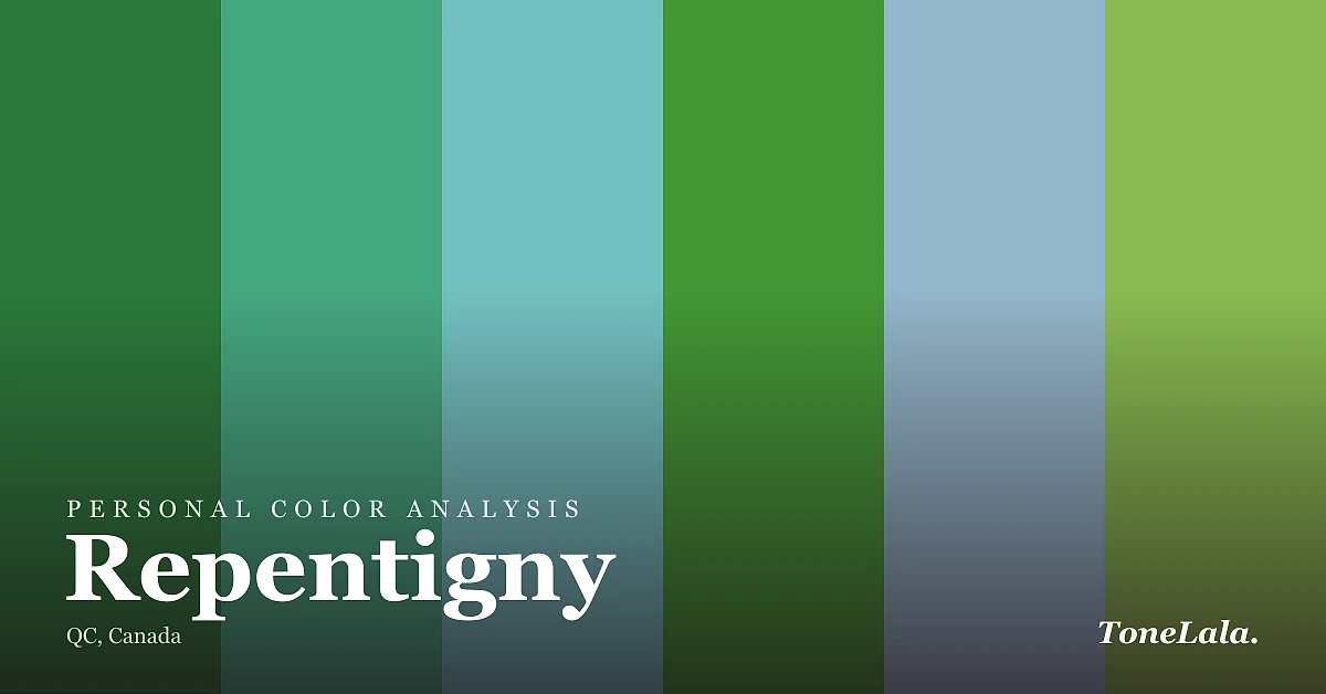 Personal color analysis in Repentigny — the Repentigny color palette by ToneLala