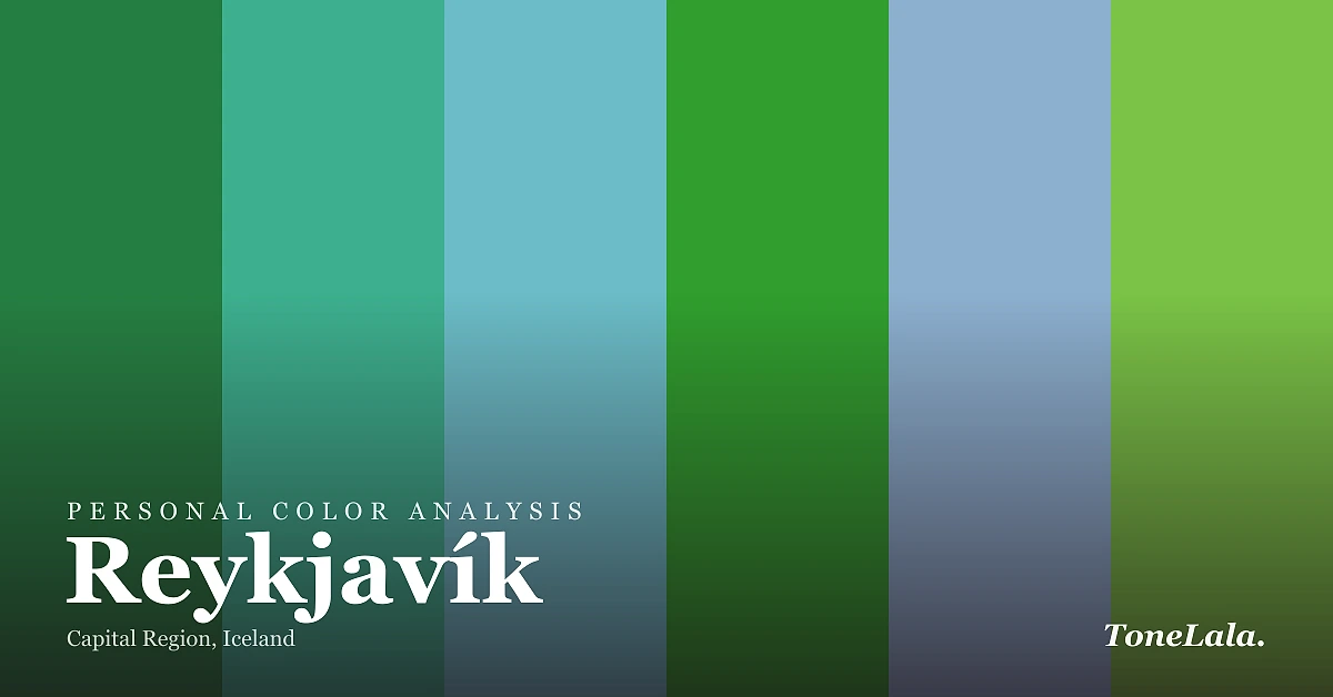 Personal color analysis in Reykjavík — the Reykjavík color palette by ToneLala