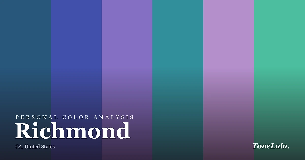 Personal color analysis in Richmond — the Richmond color palette by ToneLala
