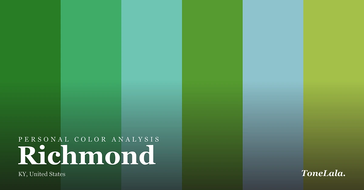 Personal color analysis in Richmond — the Richmond color palette by ToneLala